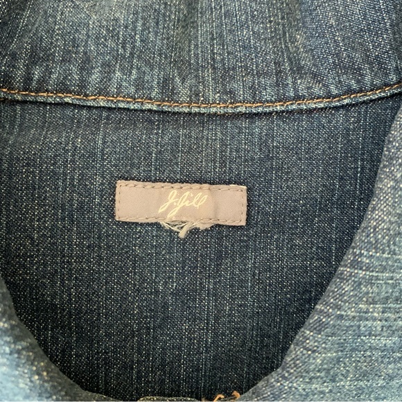 J. Jill Women's Denim Jean Jacket Heavyweight 5 Button Large-XL - Picture 2 of 7